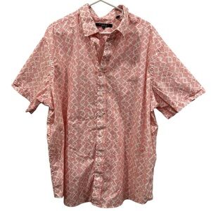 Synrgy Men's stretch Pink Patterned Shirt